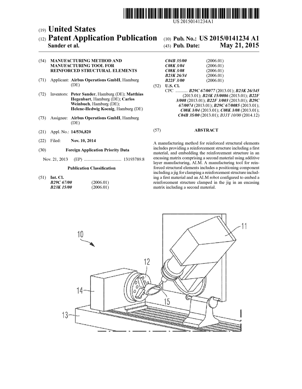 MANUFACTURING METHOD AND MANUFACTURING TOOL FOR REINFORCED STRUCTURAL     ELEMENTS - diagram, schematic, and image 01