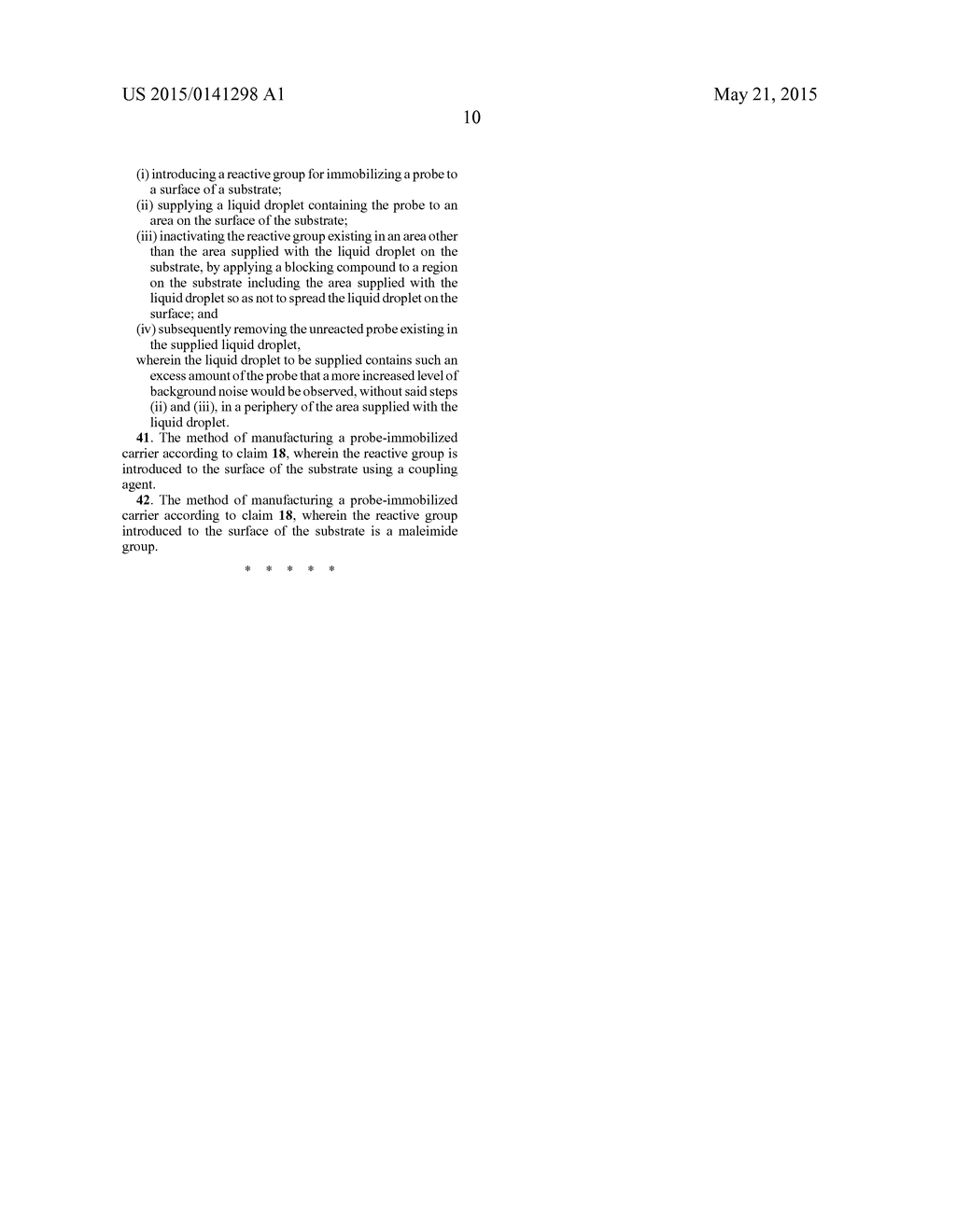 METHOD OF MANUFACTURING PROBE-IMMOBILIZED CARRIER - diagram, schematic, and image 14