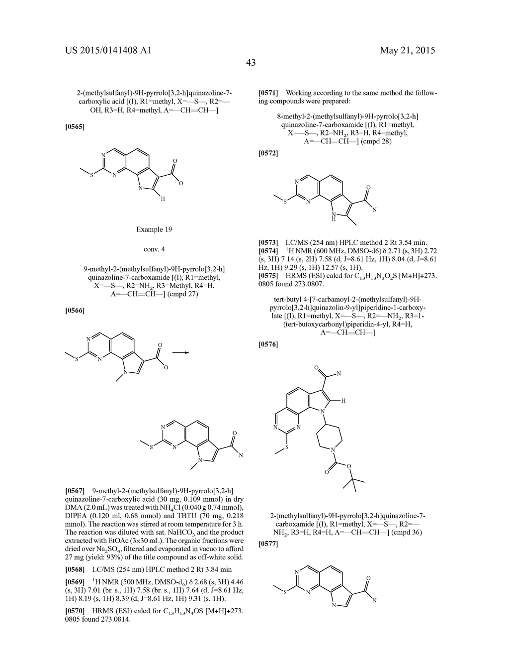 TRICYCLIC PYRROLO DERIVATIVES, PROCESS FOR THEIR PREPARATION AND THEIR USE     AS KINASE INHIBITORS - diagram, schematic, and image 44