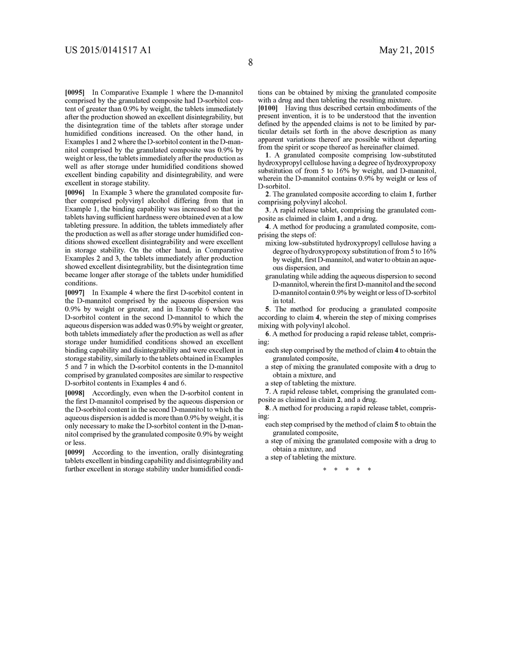 GRANULATED COMPOSITE, RAPID RELEASE TABLET AND METHOD FOR PRODUCING SAME - diagram, schematic, and image 09