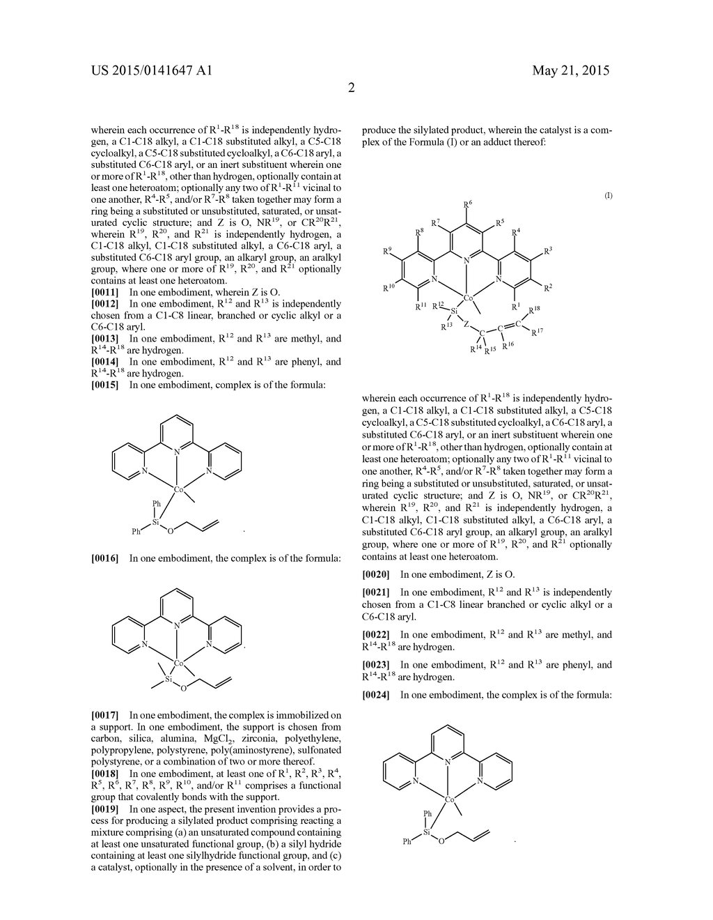 COBALT CATALYSTS AND THEIR USE FOR HYDROSILYLATION AND DEHYDROGENATIVE     SILYLATION - diagram, schematic, and image 03