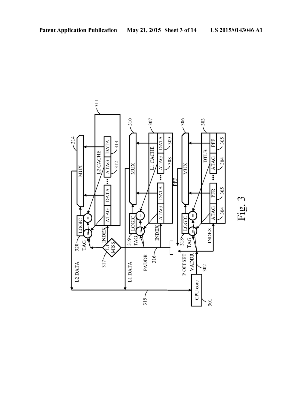 SYSTEMS AND METHODS FOR REDUCING FIRST LEVEL CACHE ENERGY BY ELIMINATING     CACHE ADDRESS TAGS - diagram, schematic, and image 04