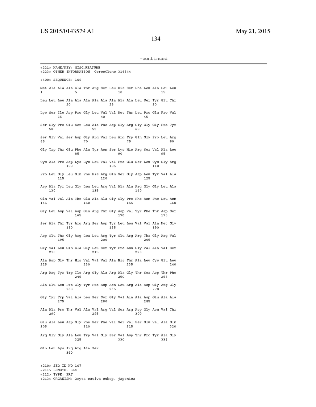 NUCLEOTIDE SEQUENCES AND POLYPEPTIDES ENCODED THEREBY USEFUL FOR MODIFYING     PLANT CHARACTERISTICS - diagram, schematic, and image 135