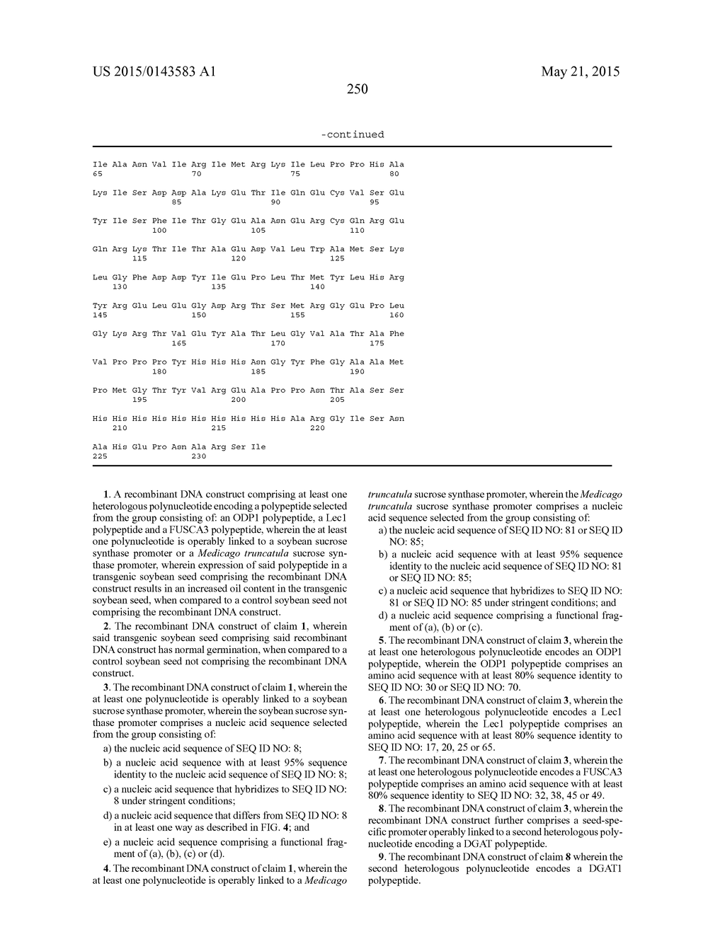 USE OF THE SOYBEAN SUCROSE SYNTHASE PROMOTER TO INCREASE PLANT SEED LIPID     CONTENT - diagram, schematic, and image 256