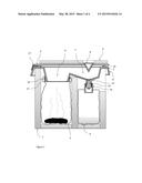 Dry Closet, Separate Receiver Toilet diagram and image