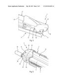 WIPER BLADE INCLUDING A DEVICE AND A MEANS FOR SPRAYING A WASHING LIQUID diagram and image