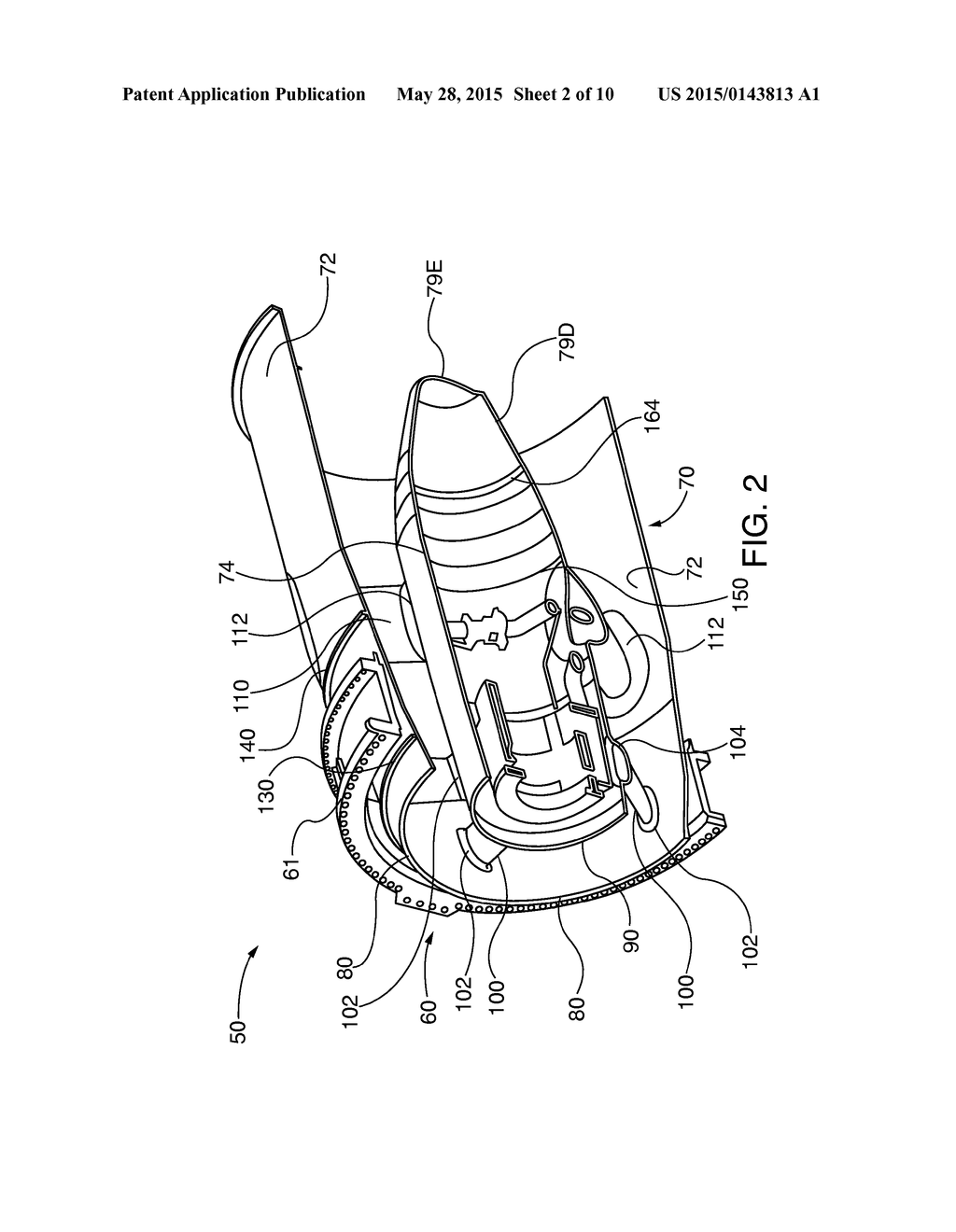 INDUSTRIAL GAS TURBINE EXHAUST SYSTEM WITH SPLINED PROFILE TAIL CONE - diagram, schematic, and image 03