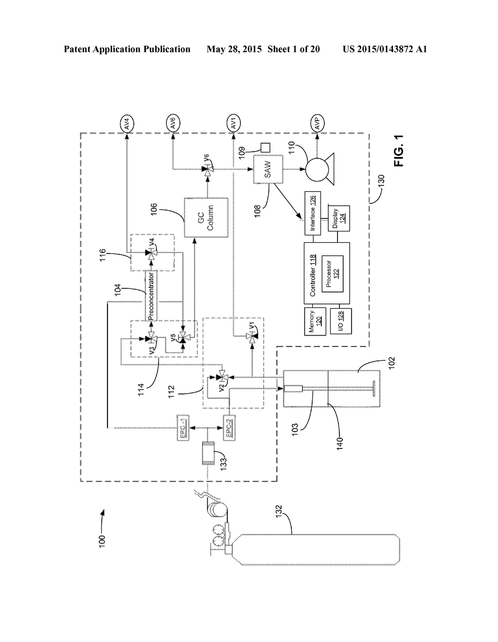 ANALYTICAL SYSTEM AND METHOD FOR DETECTING VOLATILE ORGANIC COMPOUNDS IN     WATER - diagram, schematic, and image 02