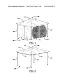 Frame and Roof System for a Portable Shelter diagram and image