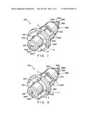 Electrical switch operated by lockable push button actuator, and retrofit     method and kit diagram and image