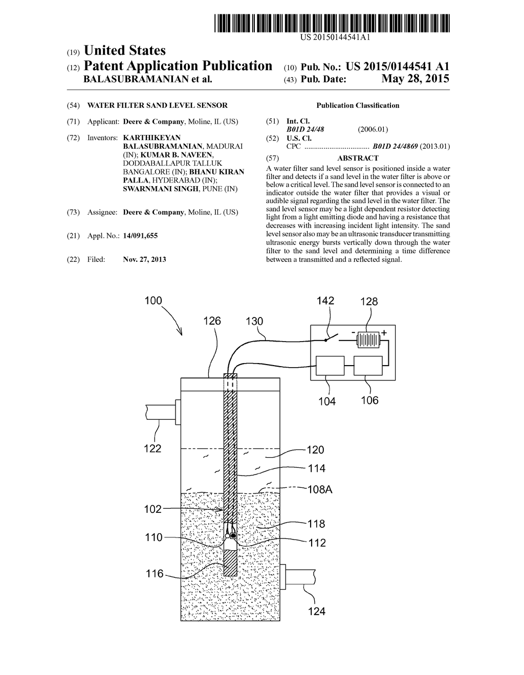 WATER FILTER SAND LEVEL SENSOR - diagram, schematic, and image 01