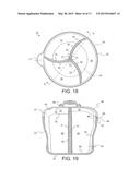 MULTI-COMPARTMENT CONTAINER WITH A FLEXIBLE PARTITION diagram and image