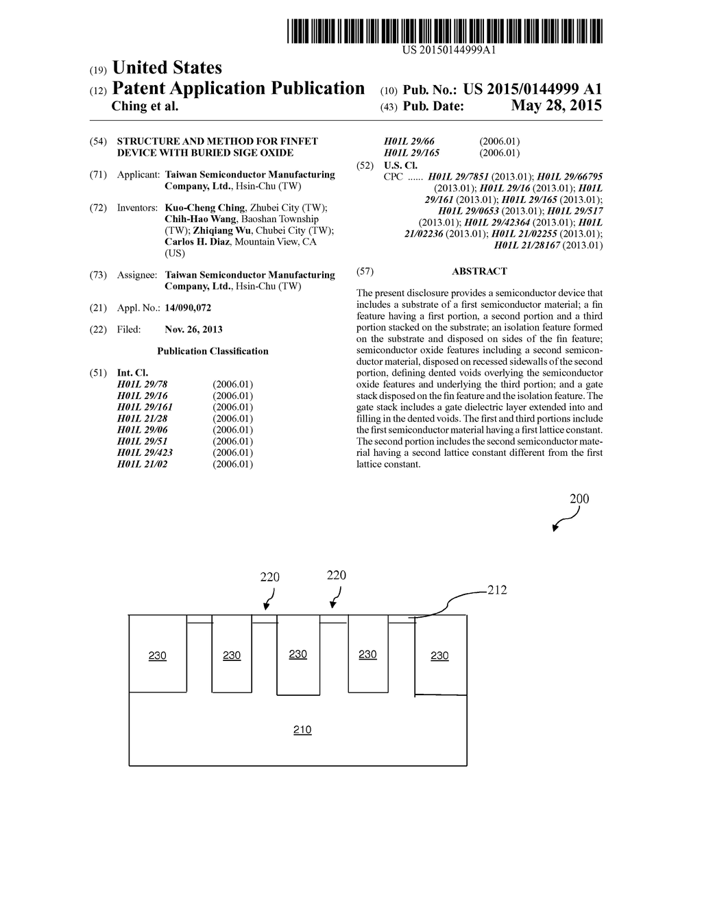 Structure and Method For FinFET Device With Buried Sige Oxide - diagram, schematic, and image 01