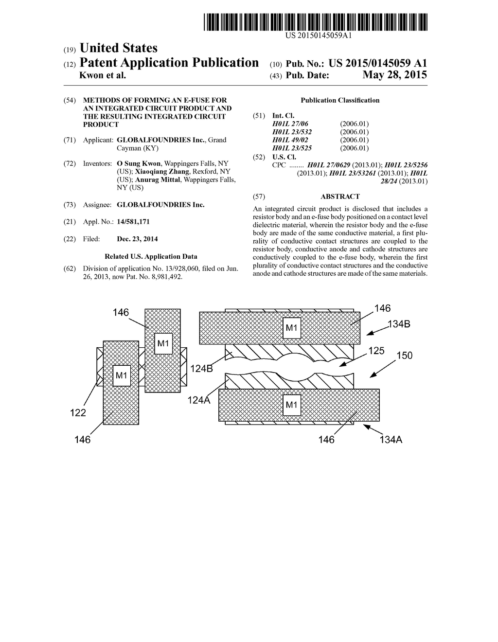 METHODS OF FORMING AN E-FUSE FOR AN INTEGRATED CIRCUIT PRODUCT AND THE     RESULTING INTEGRATED CIRCUIT PRODUCT - diagram, schematic, and image 01