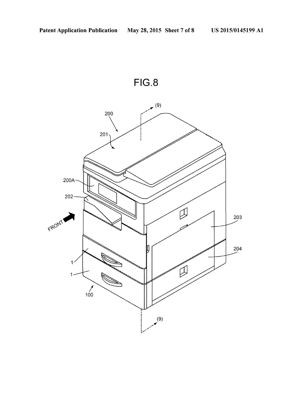 PAPER FEEDING DEVICE AND IMAGE FORMING APPARATUS - diagram, schematic, and image 08