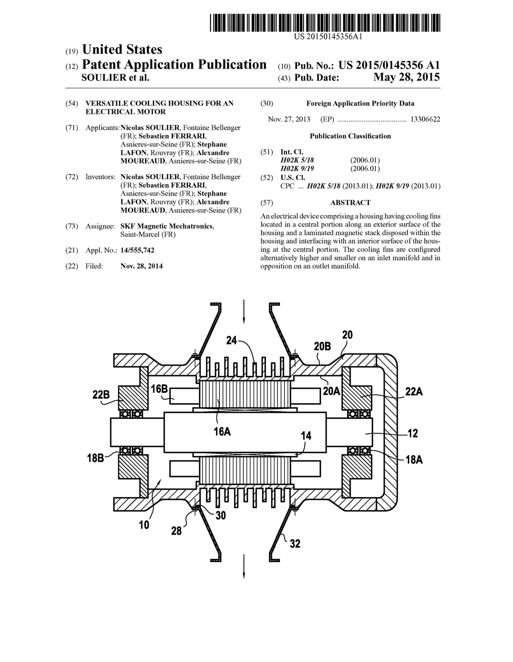 VERSATILE COOLING HOUSING FOR AN ELECTRICAL MOTOR - diagram, schematic, and image 01