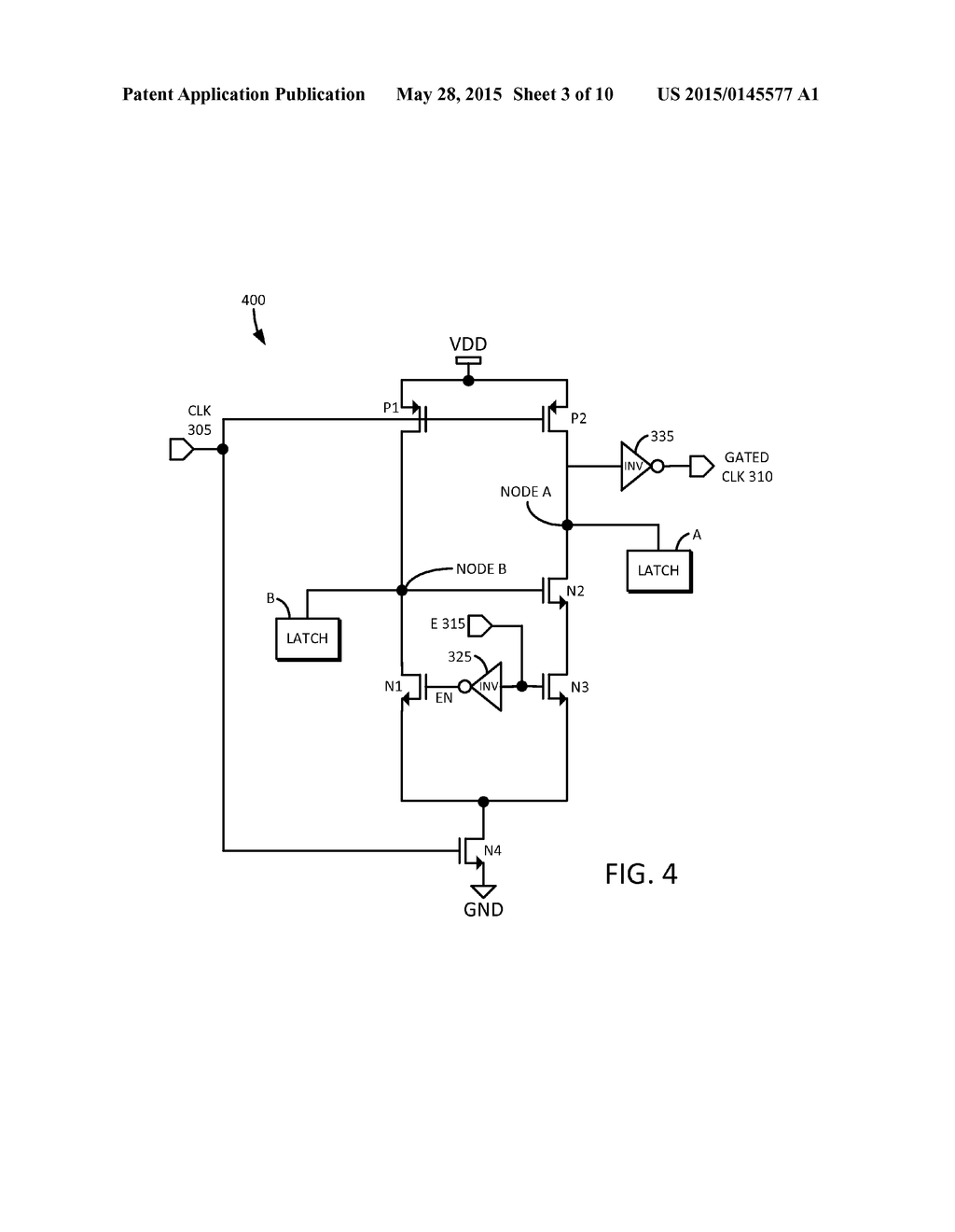 INTEGRATED CLOCK GATER (ICG) USING CLOCK CASCODE COMPLIMENTARY SWITCH     LOGIC - diagram, schematic, and image 04