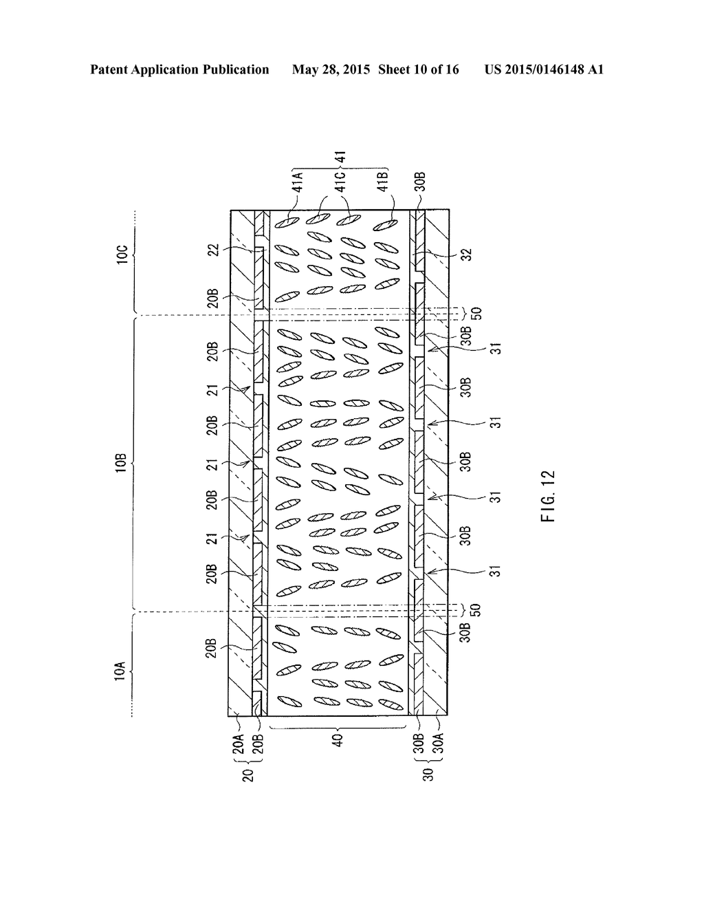 LIQUID CRYSTAL DISPLAY UNIT AND METHOD OF MANUFACTURING THE SAME - diagram, schematic, and image 11