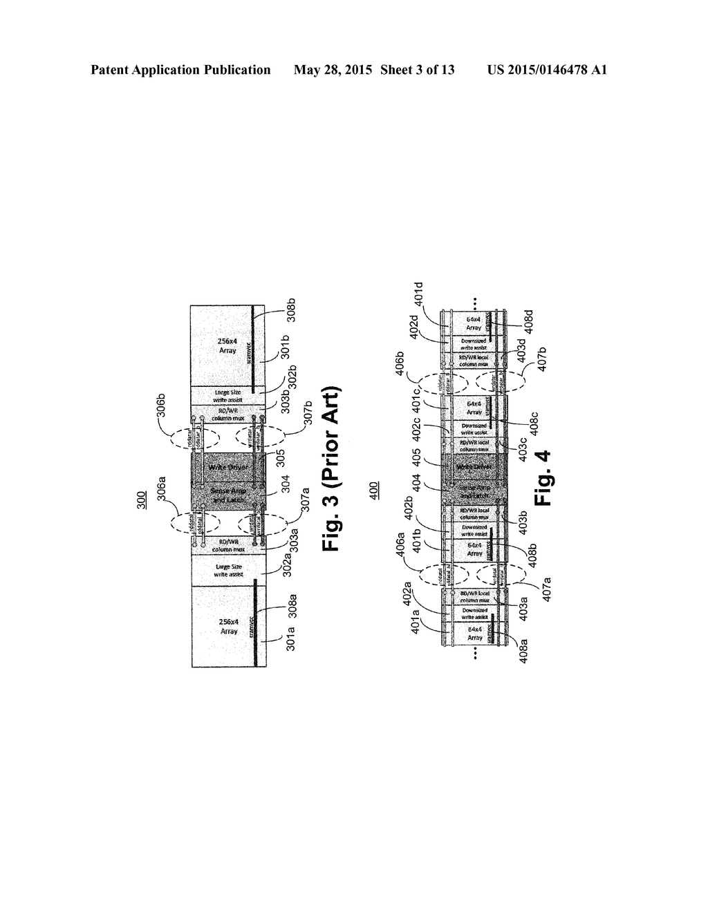 SRAM BIT-LINE AND WRITE ASSIST APPARATUS AND METHOD FOR LOWERING DYNAMIC     POWER AND PEAK CURRENT, AND A DUAL INPUT LEVEL-SHIFTER - diagram, schematic, and image 04