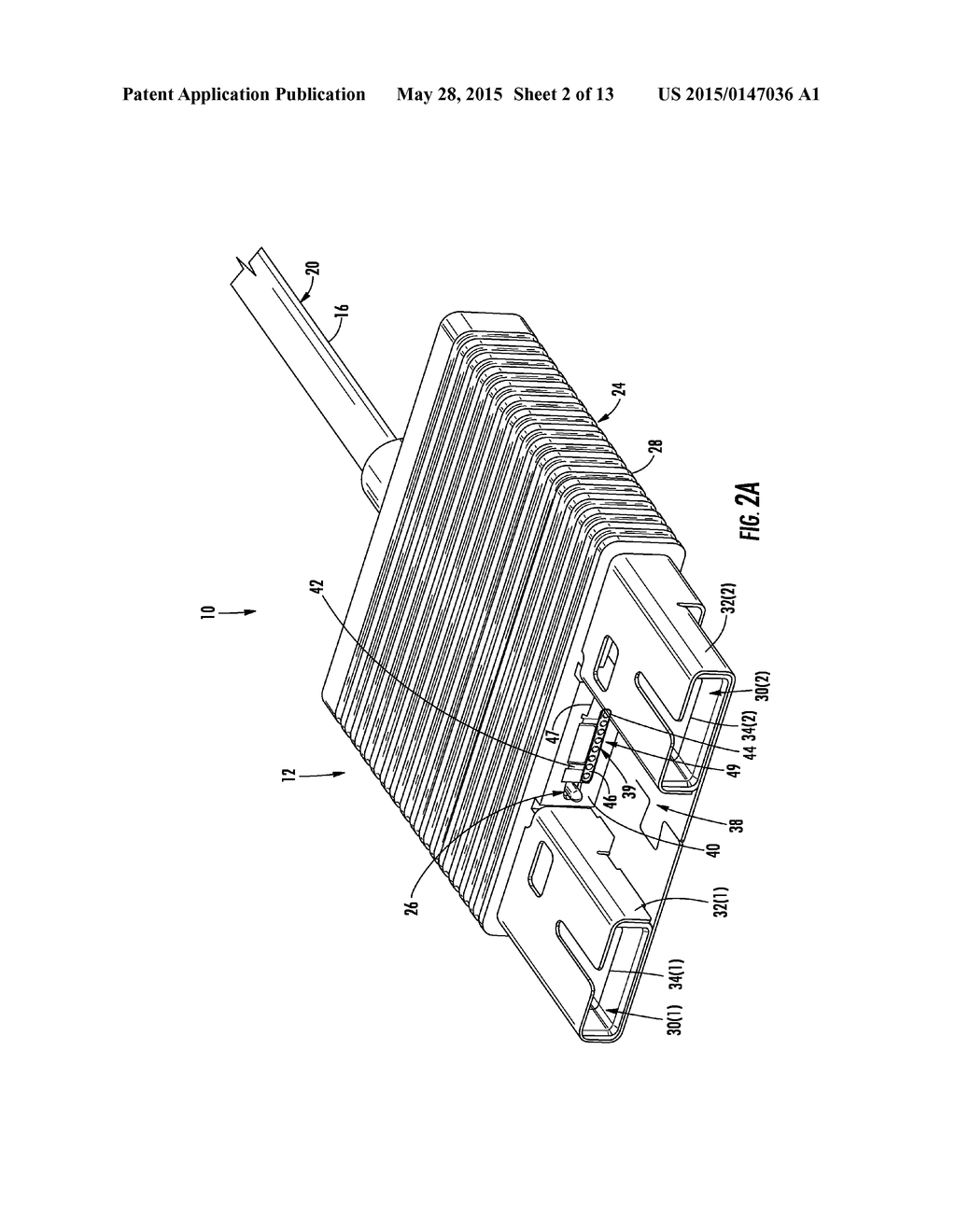 FIBER OPTIC PLUG HAVING AN ARTICULATED FORCE STRUCTURE TO INHIBIT ANGULAR     FERRULE BIASING DURING INSERTION INTO AN OPTICAL RECEPTACLE, AND RELATED     ASSEMBLIES AND METHODS - diagram, schematic, and image 03