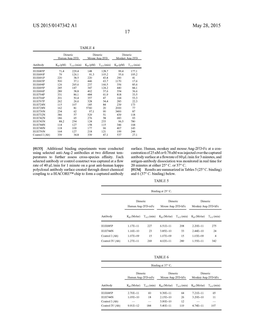 Methods for Treating Cancer by Administering an Anti-Ang-2 Antibody - diagram, schematic, and image 21