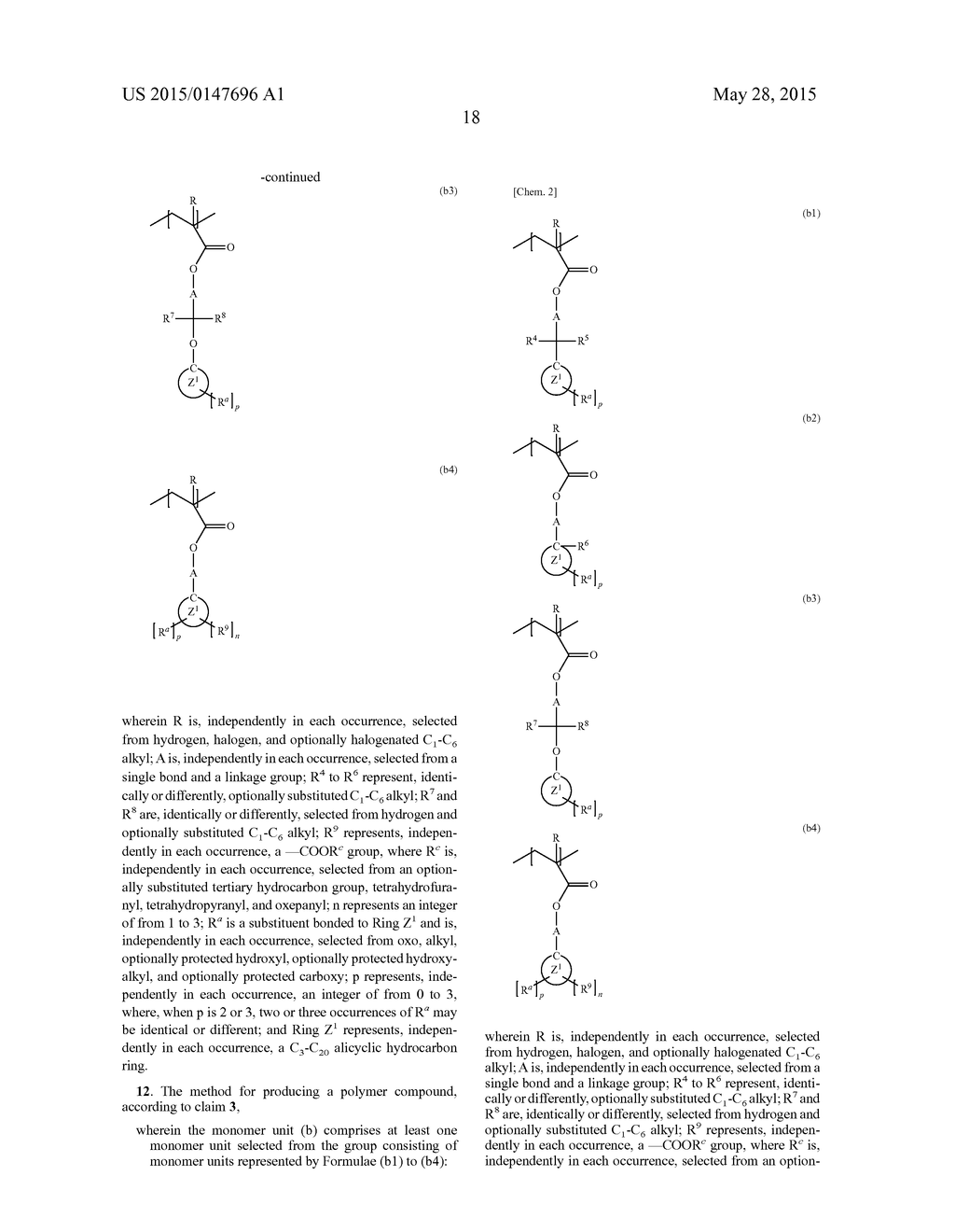 METHOD FOR PRODUCING POLYMER COMPOUND, POLYMER COMPOUND, AND PHOTORESIST     RESIN COMPOSITION - diagram, schematic, and image 19