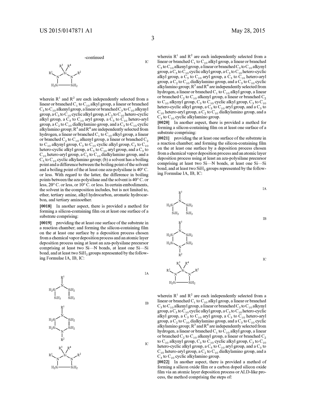 AZA-POLYSILANE PRECURSORS AND METHODS FOR DEPOSITING FILMS COMPRISING SAME - diagram, schematic, and image 05