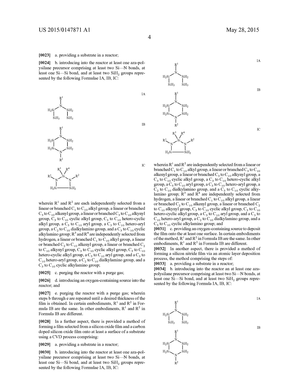 AZA-POLYSILANE PRECURSORS AND METHODS FOR DEPOSITING FILMS COMPRISING SAME - diagram, schematic, and image 06