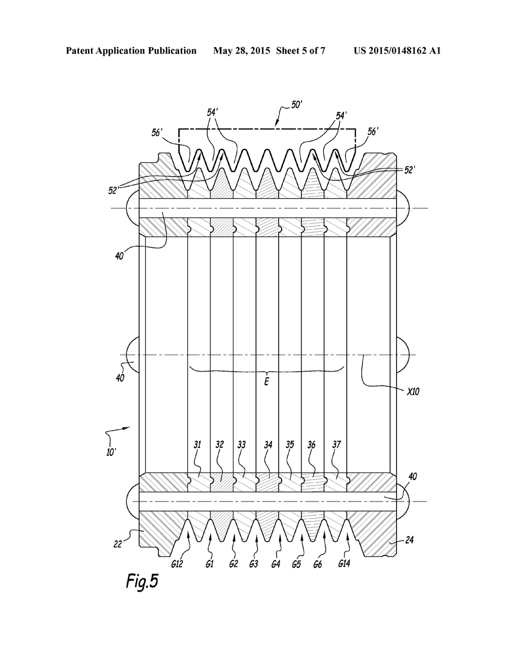 TRANSMISSION PULLEY, POWER TRANSMISSION SYSTEM COMPRISING SUCH A PULLEY,     AND METHOD FOR PRODUCING SUCH A PULLEY - diagram, schematic, and image 06