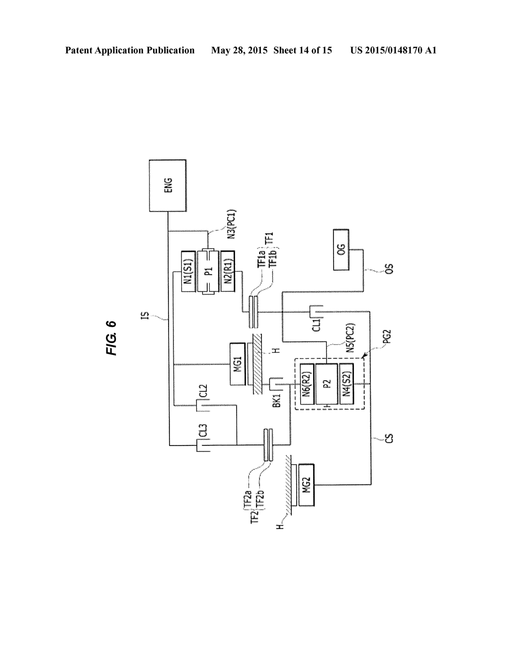 POWER TRANSMISSION SYSTEM OF HYBRID ELECTRIC VEHICLE - diagram, schematic, and image 15