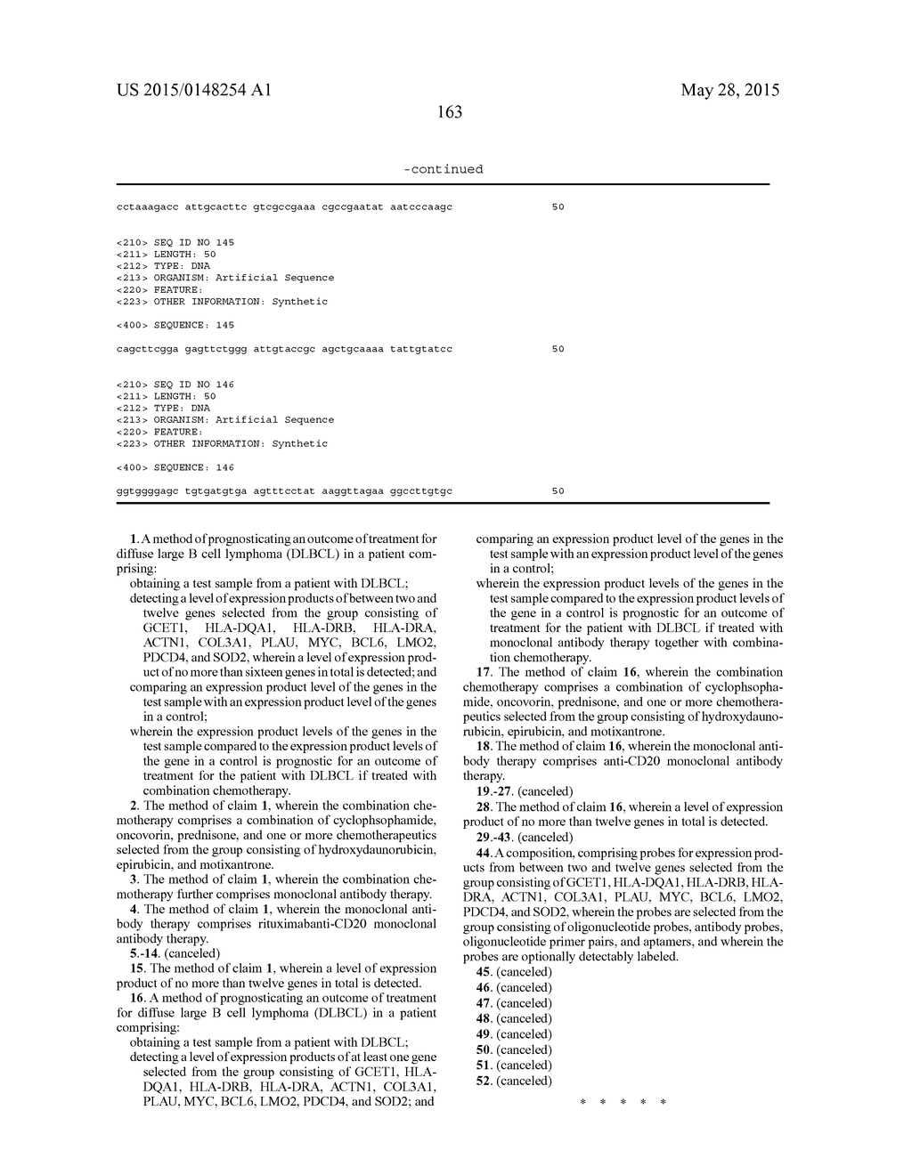 Diffuse Large B-Cell Lymphoma Markers and Uses Therefor - diagram, schematic, and image 168