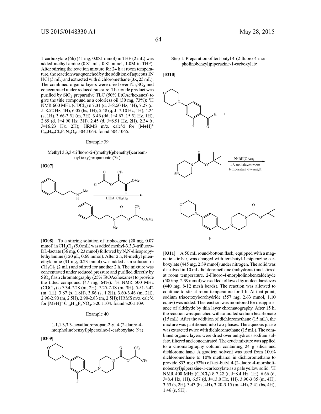 CARBAMATE COMPOUNDS AND OF MAKING AND USING SAME - diagram, schematic, and image 65