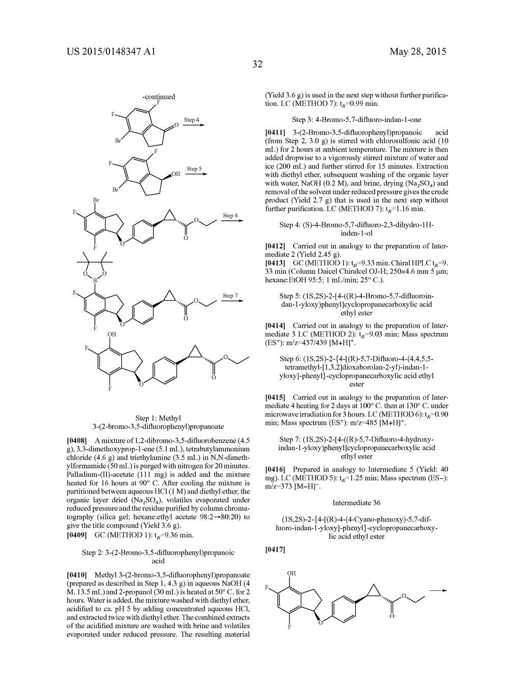 INDANYLOXYPHENYLCYCLOPROPANECARBOXYLIC ACIDS - diagram, schematic, and image 33