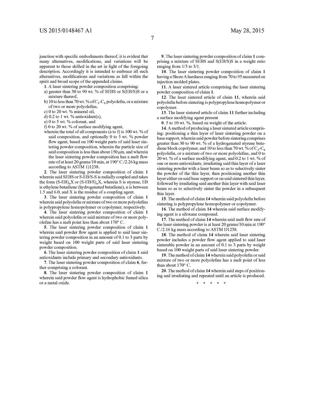 LASER SINTERING POWDER, LASER SINTERING ARTICLE, AND A METHOD OF MAKING A     LASER SINTERING ARTICLE - diagram, schematic, and image 08