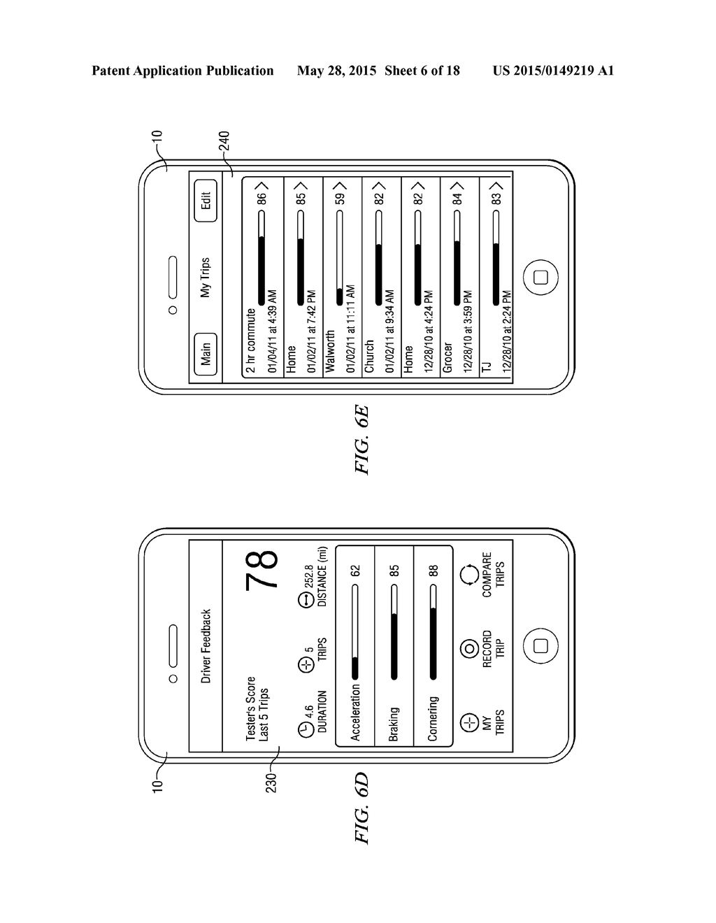 Methods Using a Mobile Device to Provide Data for Insurance Premiums to a     Remote Computer - diagram, schematic, and image 07