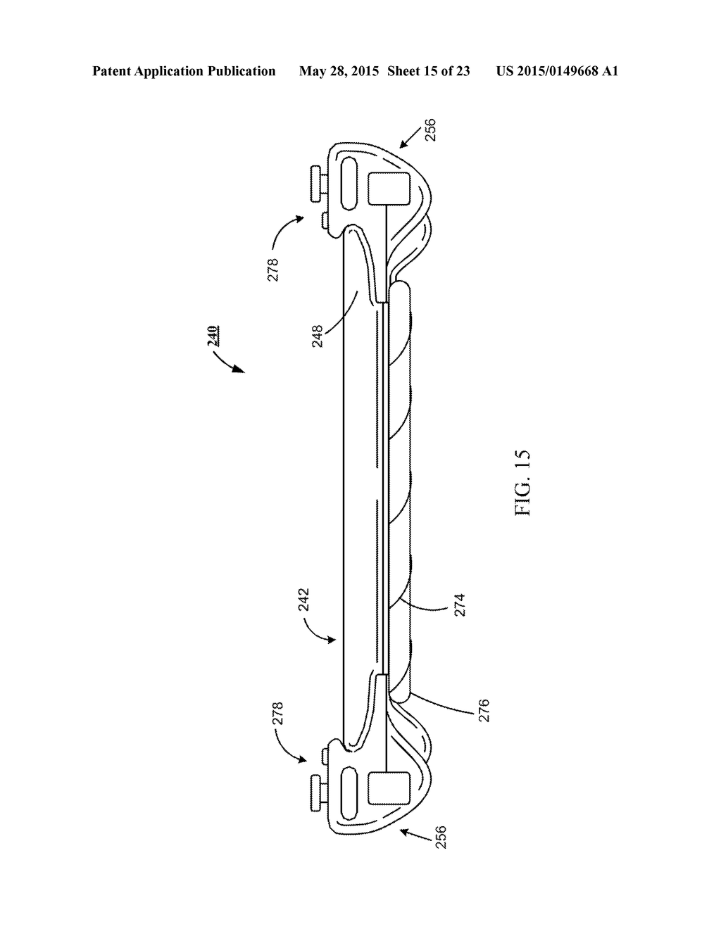 COMBINATION COMPUTING DEVICE AND GAME CONTROLLER WITH FLEXIBLE BRIDGE     SECTION - diagram, schematic, and image 16