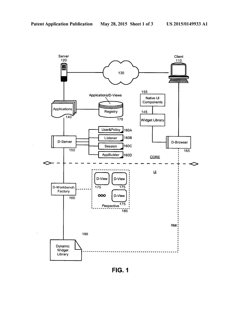 USER INTERFACE WIDGET UNIT SHARING FOR APPLICATION USER INTERFACE     DISTRIBUTION - diagram, schematic, and image 02