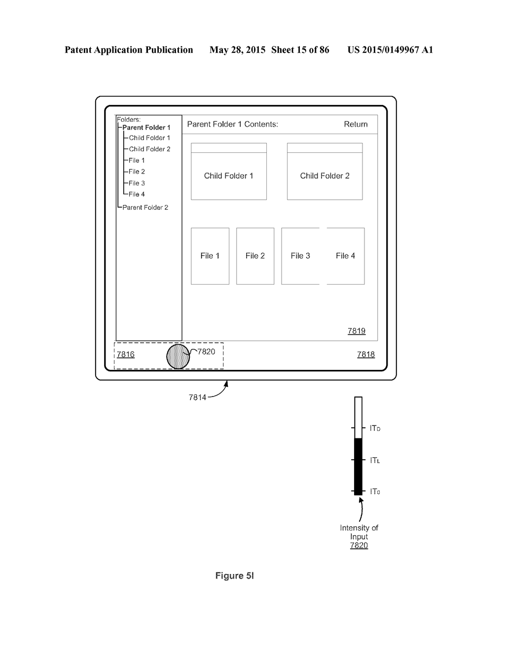 Device, Method, and Graphical User Interface for Navigating User Interface     Hierarchies - diagram, schematic, and image 16