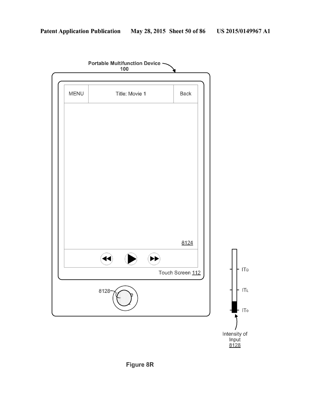 Device, Method, and Graphical User Interface for Navigating User Interface     Hierarchies - diagram, schematic, and image 51