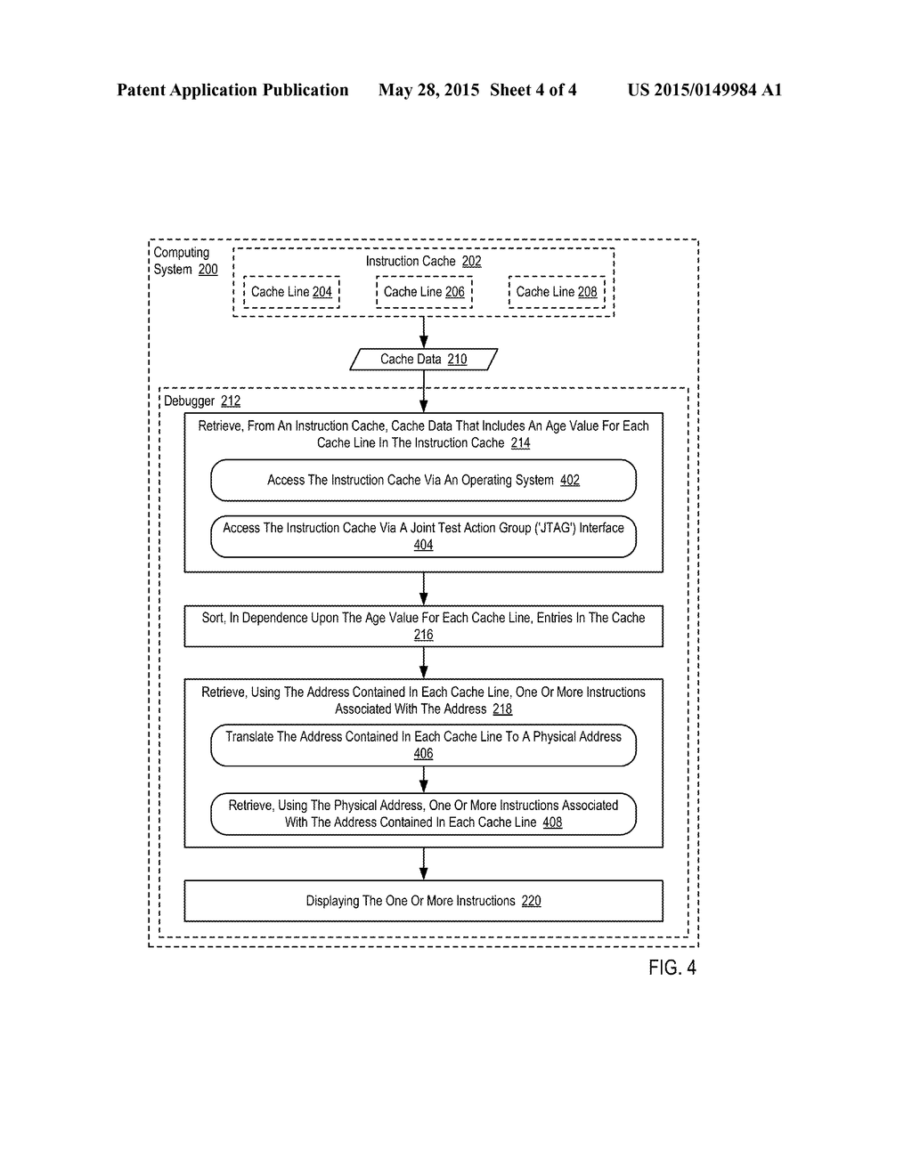 DETERMINING INSTRUCTION EXECUTION HISTORY IN A DEBUGGER - diagram, schematic, and image 05