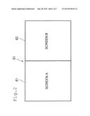 ELECTRONIC EQUIPMENT HAVING DISPLAY HAVING DIVIDED SCREEN AND CONTROL     METHOD THEREOF diagram and image