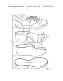 WATERPROOF SHOE WITH SIZE AND SHAPE-ADJUSTABLE BOOTIE diagram and image