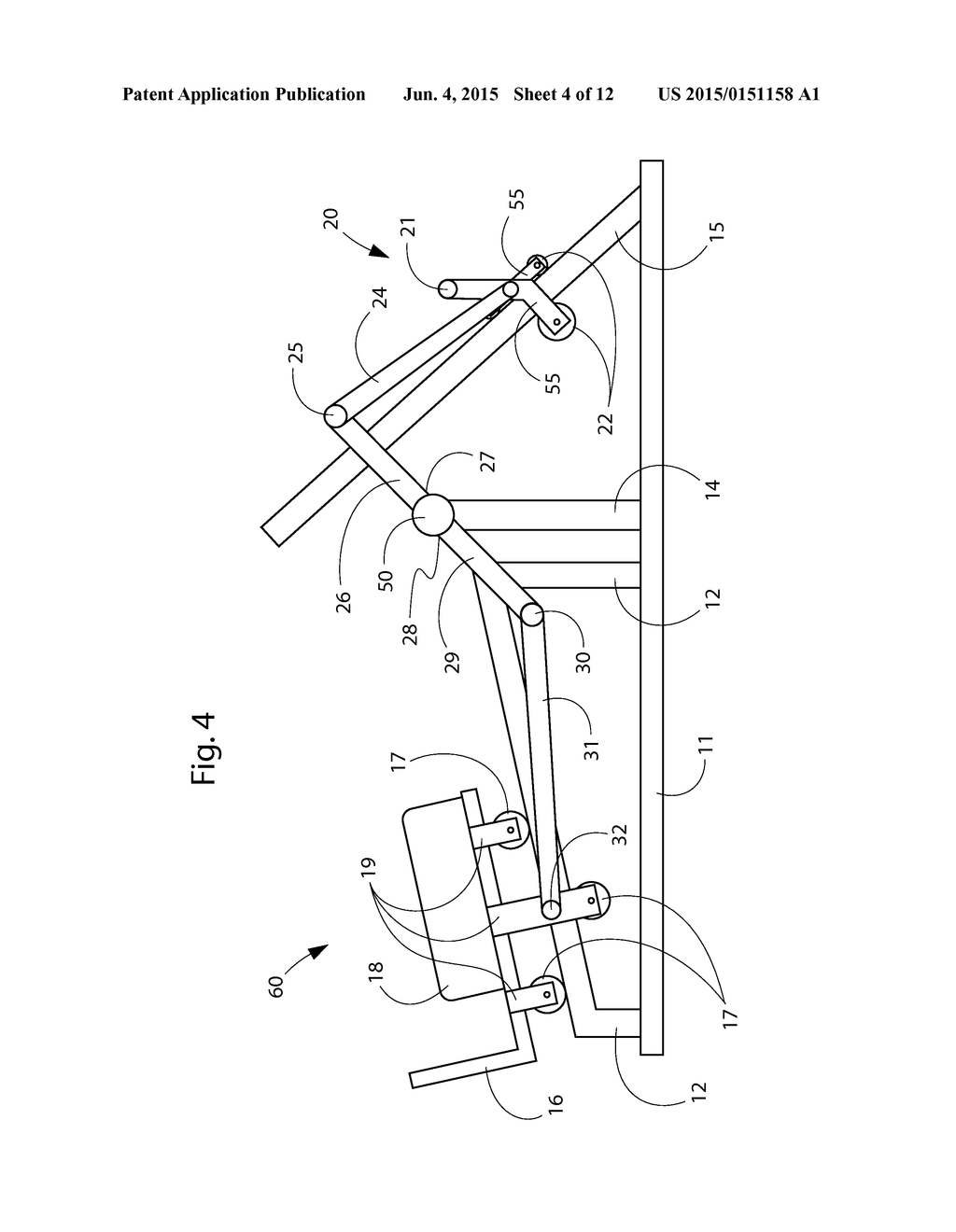 UPPER AND LOWER BODY PRESS EXERCISE MACHINE - diagram, schematic, and image 05