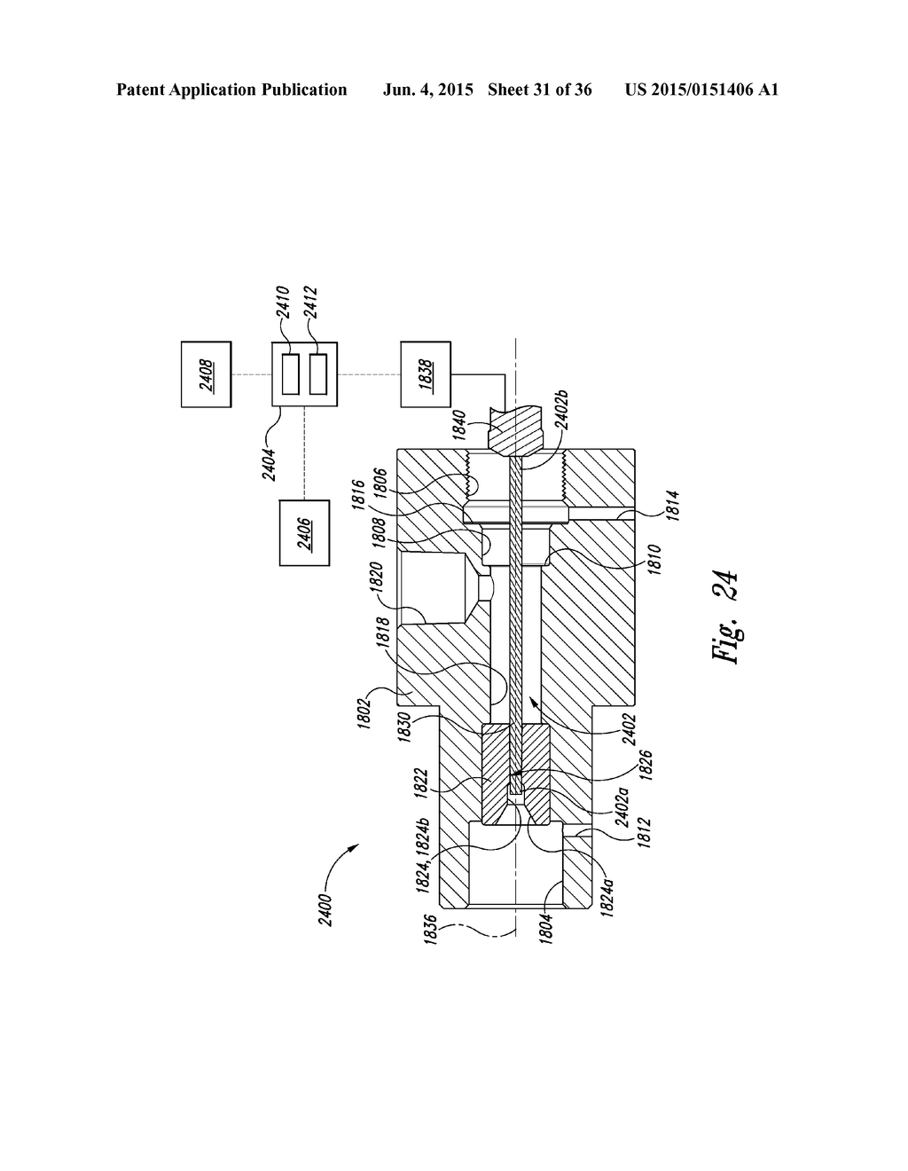 CONTROL VALVES FOR WATERJET SYSTEMS AND RELATED DEVICES, SYSTEMS, AND     METHODS - diagram, schematic, and image 32