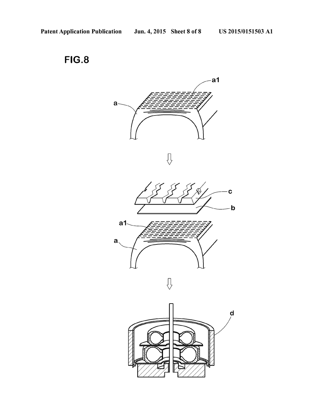 APPARATUS FOR MOUNTING TREAD RING ON TIRE BASE AND METHOD FOR     MANUFACTURING RETREADED TIRE - diagram, schematic, and image 09