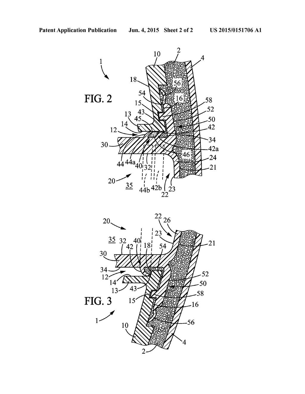 Interior Trim Part for a Motor Vehicle Comprising an Airbag Door - diagram, schematic, and image 03