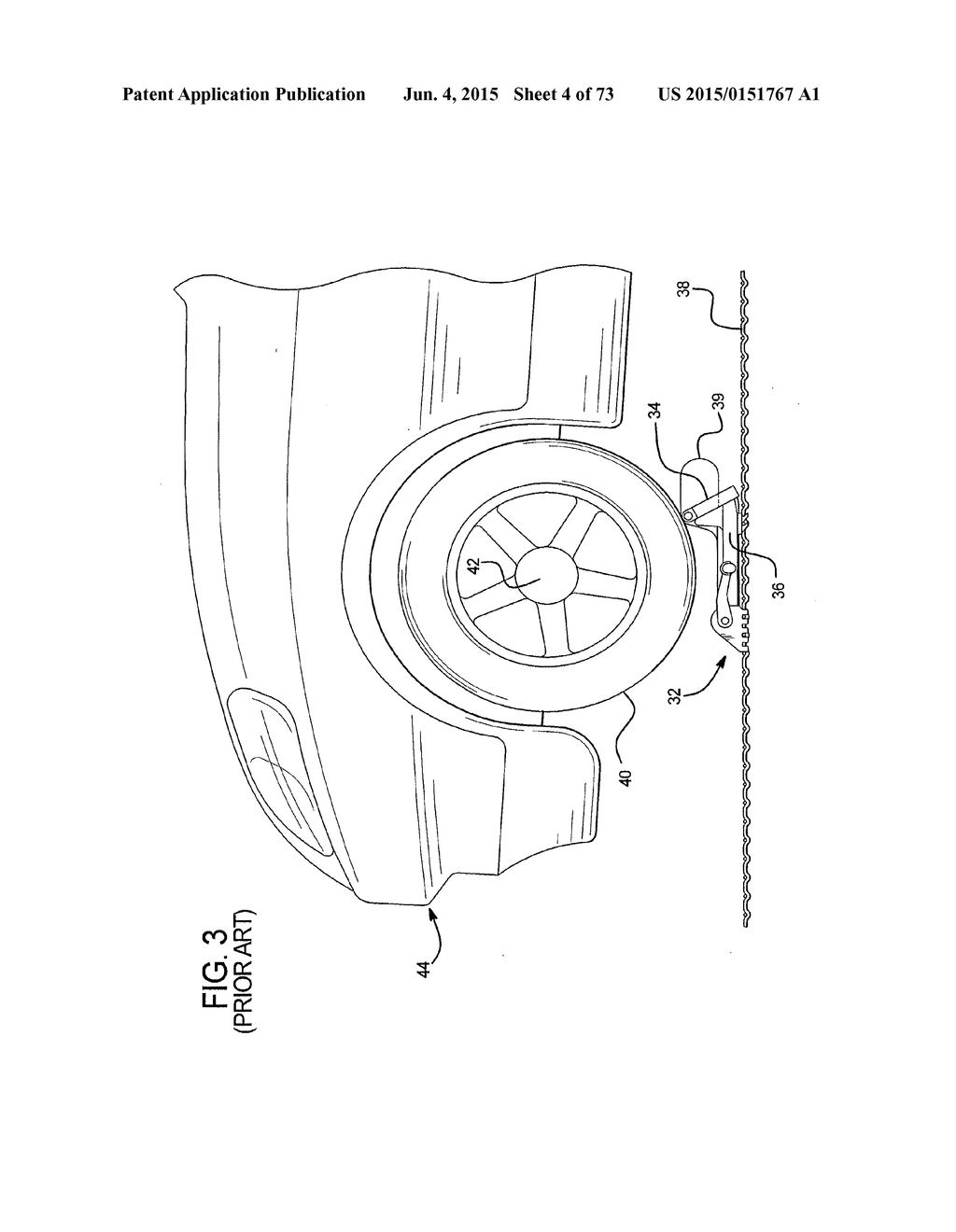 AUTO-RACK RAILROAD CAR VEHICLE WHEEL CHOCK - diagram, schematic, and image 05