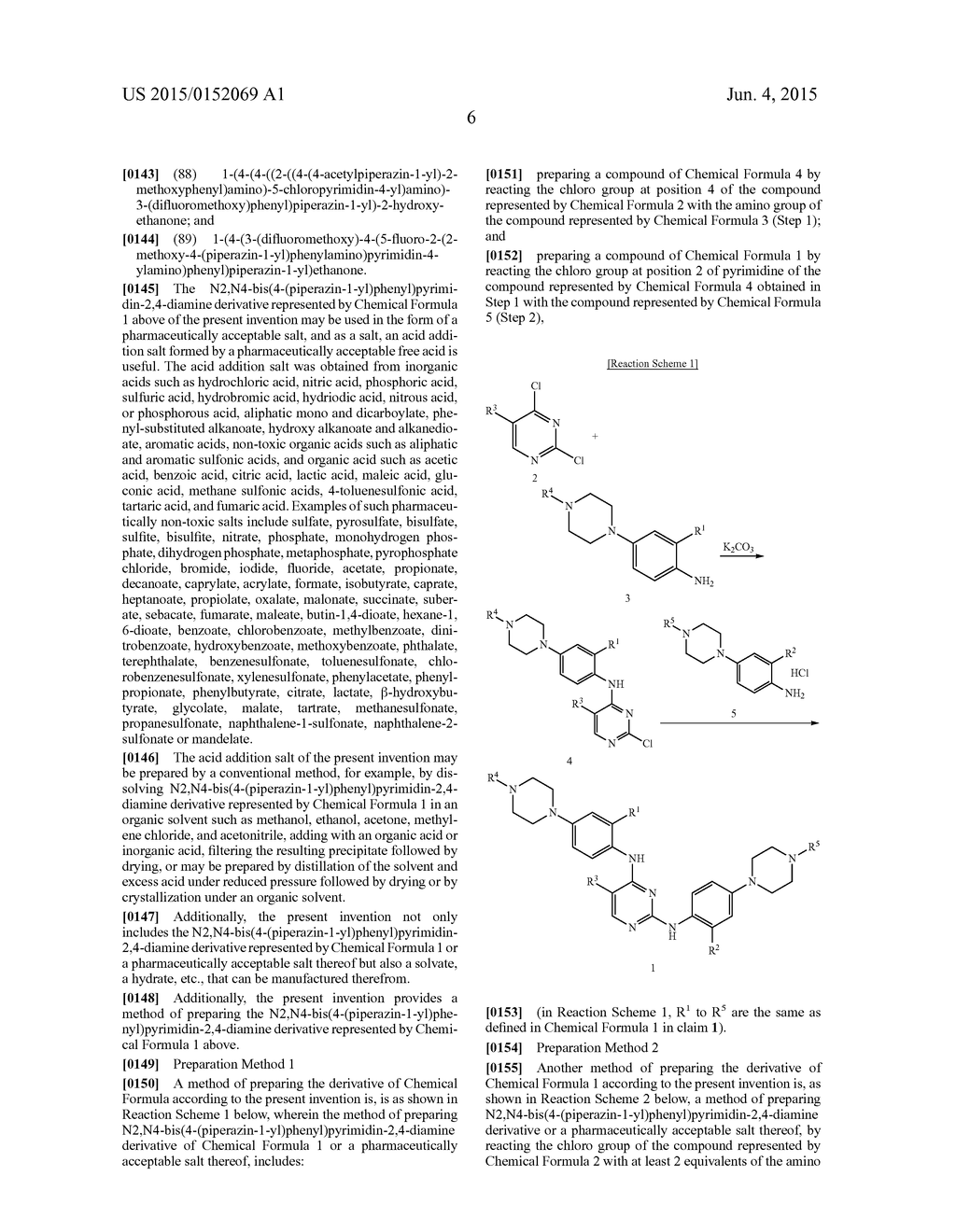N2,N4-BIS(4-(PIPERAZINE-1-YL)PHENYL)PIRIMIDINE-2,4-DIAMINE DERIVATIVE OR     PHARMACEUTICALLY ACCEPTABLE SALT THEREOF, AND COMPOSITION CONTAINING SAME     AS ACTIVE INGREDIENT FOR PREVENTING OR TREATING CANCER - diagram, schematic, and image 10