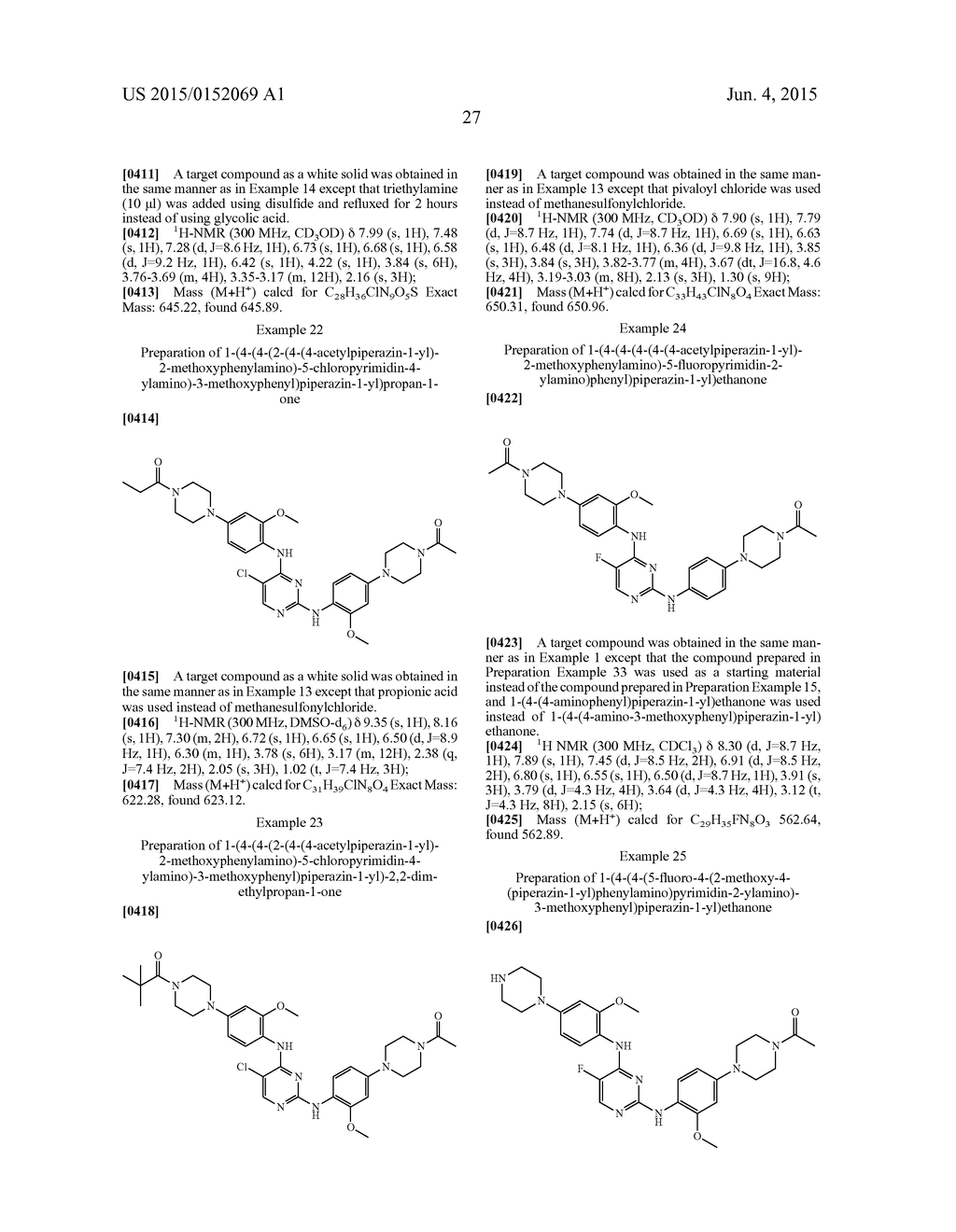 N2,N4-BIS(4-(PIPERAZINE-1-YL)PHENYL)PIRIMIDINE-2,4-DIAMINE DERIVATIVE OR     PHARMACEUTICALLY ACCEPTABLE SALT THEREOF, AND COMPOSITION CONTAINING SAME     AS ACTIVE INGREDIENT FOR PREVENTING OR TREATING CANCER - diagram, schematic, and image 31