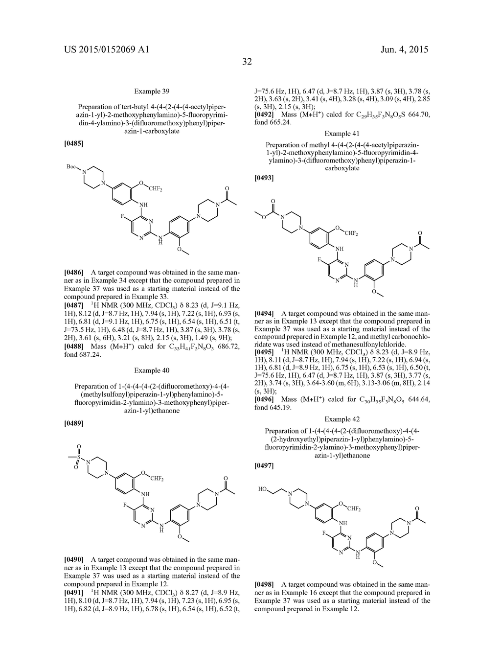 N2,N4-BIS(4-(PIPERAZINE-1-YL)PHENYL)PIRIMIDINE-2,4-DIAMINE DERIVATIVE OR     PHARMACEUTICALLY ACCEPTABLE SALT THEREOF, AND COMPOSITION CONTAINING SAME     AS ACTIVE INGREDIENT FOR PREVENTING OR TREATING CANCER - diagram, schematic, and image 36